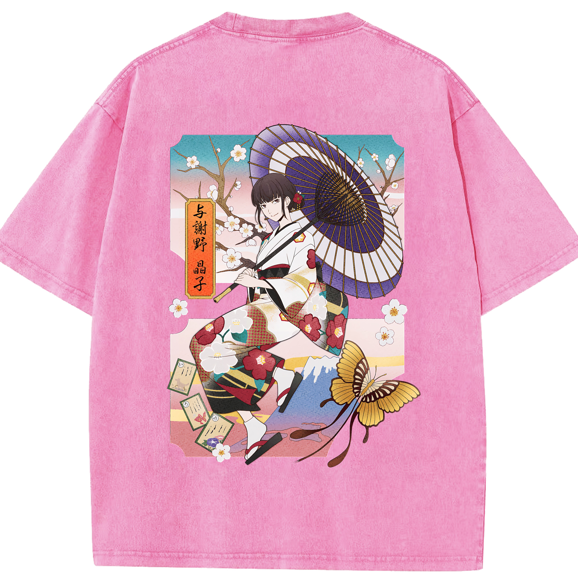 （画像用） 文豪ストレイドッグス Bungo Stray Dogs 綿100% ヴィンテージ風 半袖Tシャツ（背面プリント）